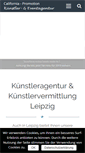 Mobile Screenshot of kuenstleragentur-leipzig-halle.de